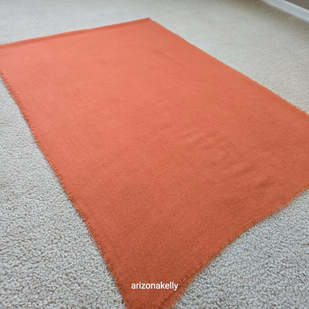 NWOT Cocowai Cashmere Scarf Burnt Orange Lightweight - Picture 12 of 14